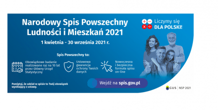 Do 30 września, w całym kraju trwa Narodowy Spis Powszechny Ludności i Mieszkań 2021.